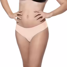 Bye Bra Invisible Thong Set Nude & Black M - Seamless Comfort Duo