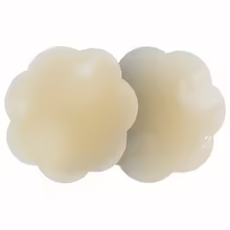 Bye Bra Silicone Nipple Covers Nude Flower-Shaped Reusable 1 Pair
