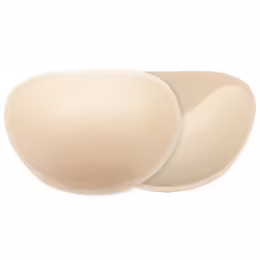 Bye Bra Adhesive Half Push-Up Pads Nude - Invisible Support Reusable