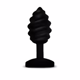 Gvibe Gplug Twist Intimate Silicone Plug with Vibration, 3.9 cm, Black