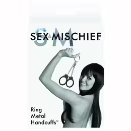 Sportsheets S&M Adjustable Metal Handcuffs with Safety Release, Silver