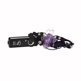 You2Toys Butterfly Stimulator Black - Adjustable Strap-On Massager