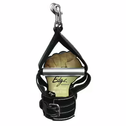 Sportsheets Edge Adjustable Leather Hand Grip Wrist Cuffs with Handles