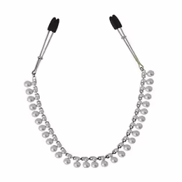 Sportsheets Sincerely Pearl Chain Nipple Clips, 40.6 cm, Elegant Design