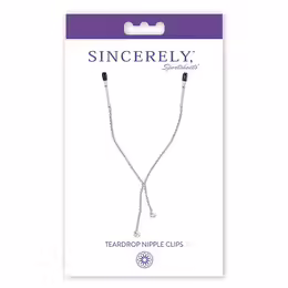 Sportsheets Sincerely Teardrop Crystal Chain Adjustable Clips 45.7cm