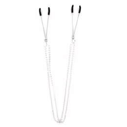 Sportsheets Sincerely Bling Adjustable Nipple Clips 50.8cm Black