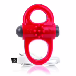 The Screaming O Charged Yoga Red Intimate Fitness Silicone Ring