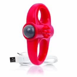 The Screaming O Charged Yoga Red Intimate Fitness Silicone Ring