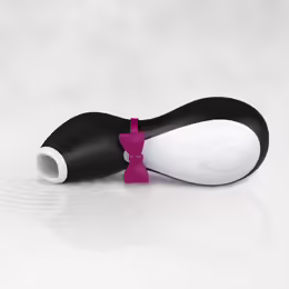 Satisfyer Penguin Intimate Air Pulse Device, 11 Modes, Waterproof, Black