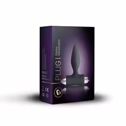 Rocks-Off Petite Sensations Plug Black - Compact Silicone Intimate Device