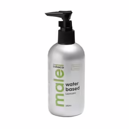 Cobeco Male Water-Based Lubricant 250ml - Hydrating Formula, Clear