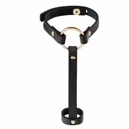 Bijoux Indiscrets Maze Simple Hand Bracelet Black Vegan Leather