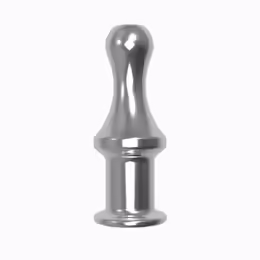 Diogol Jaz Open Aluminium Intimate Plug 120 mm Silver