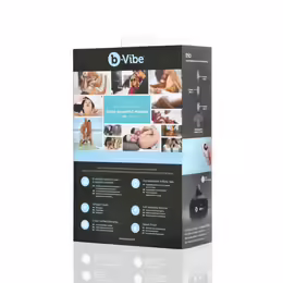 b-Vibe Trio Plug Black - Medium Size Intimate System, 3 Motors, Remote