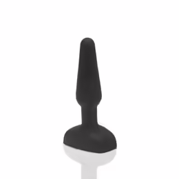 b-Vibe Trio Plug Black - Medium Size Intimate System, 3 Motors, Remote