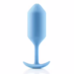 b-Vibe Snug Plug 3 Weighted Silicone Intimate Device Teal 12.7cm
