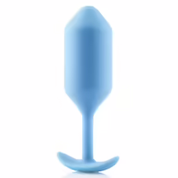 b-Vibe Snug Plug 3 Weighted Silicone Intimate Device Teal 12.7cm