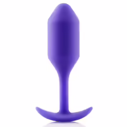 b-Vibe Snug Plug 2 Weighted Silicone Model 114g Purple 3x11.4cm