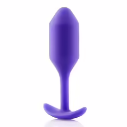 b-Vibe Snug Plug 2 Weighted Silicone Model 114g Purple 3x11.4cm