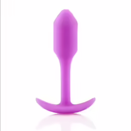 b-Vibe Snug Plug 1 Fuchsia Weighted Silicone Anal System 2x9.4cm