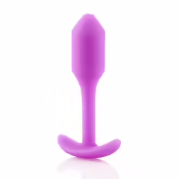 b-Vibe Snug Plug 1 Fuchsia Weighted Silicone Anal System 2x9.4cm