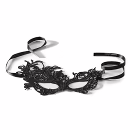 Dirty Little Secret Elegant Lace Eye Mask - Black, One Size
