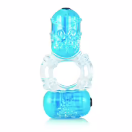 The Screaming O ColorPop Big O2 Blue Dual-Motor Vibrating Ring