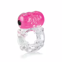 The Screaming O ColorPoP Big O Pink Vibrating Silicone Ring