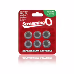 The Screaming O AG-10 Battery Pack - Reliable Power Supply 6 pcs