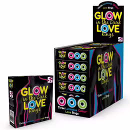 Loving Joy Glow in the Dark Set of 3 Flexible Intimate Rings