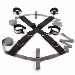 Fifty Shades of Grey Over the Bed Cross Restraint System with Soft Cuffs