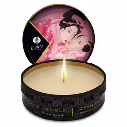Shunga Mini Massage Candle Rose Petals 30ml - Romantic Ambiance Candle