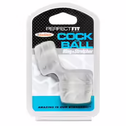Perfect Fit SilaSkin Dual Support Ring Transparent Silicone-TPR Clear