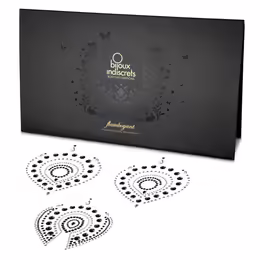 Bijoux Indiscrets Flamboyant Black & Silver Body Jewelry Set