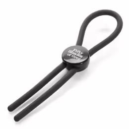 Fifty Shades of Grey Adjustable Silicone Performance Ring Black