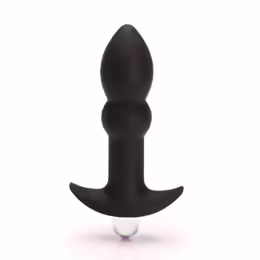 Tantus Perfect Butt Plug Plus Black Silicone Vibrating Plug 3 Modes
