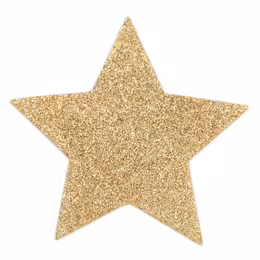 Bijoux Indiscrets Flash Star Gold - Reusable Shimmering Body Decals
