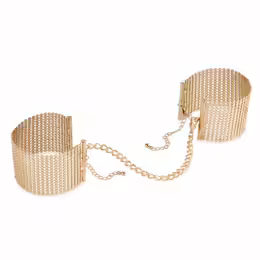 Bijoux Indiscrets Desir Metallique Gold - Elegant Convertible Chain Cuffs