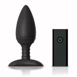 Nexus Ace M Remote-Controlled Silicone Plug - 6 Modes, USB, Black