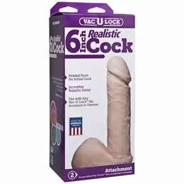 Doc Johnson Vac-U-Lock System Model 18cm Natural Look Attachment