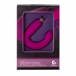 Rocks-Off Groovy-Chick G-Spot Silicone Stimulator, 7 Modes, Waterproof