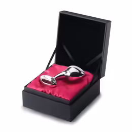 Njoy Pure Plug Large - Stainless Steel Analogue Insert with Ring 7 cm
