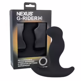 Nexus G-Rider Plus Black - Multi-Intensity Vibrating Silicone Device
