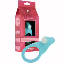 FeelzToys Muvee Blue - Silicone Vibrating Intimate Ring, 4.5 cm