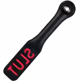 Sportsheets Leather Impression Paddle Premium Impact Tool Black