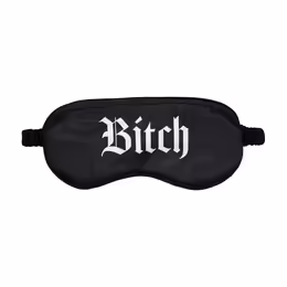 Bijoux Indiscrets Printed Satin Mask Black сатенна маска с печат