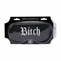 Bijoux Indiscrets Printed Satin Mask Black сатенна маска с печат