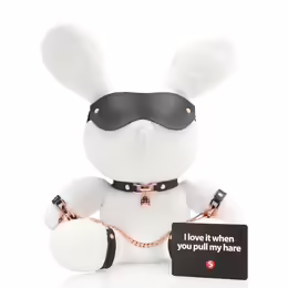 Shots Rabbit Bondage Velvet плюшен голям бял колекционерски талисман