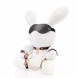 Shots Rabbit Bondage Velvet плюшен голям бял колекционерски талисман