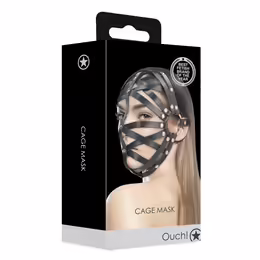 Ouch! Cage Mask Black Регулируема еко-кор маска, унисекс
